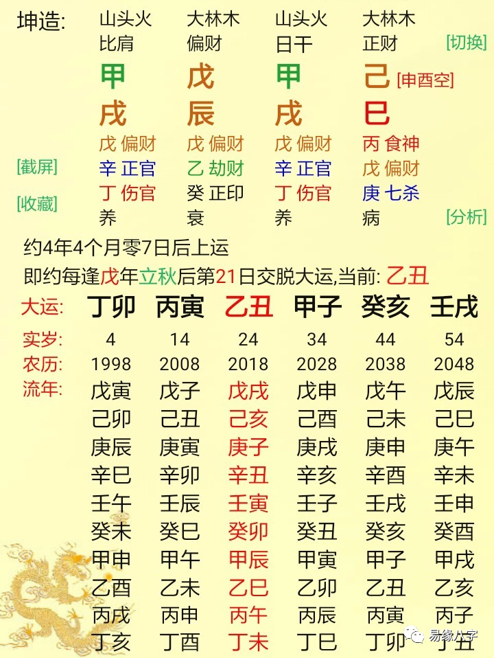 生辰八字算命图片