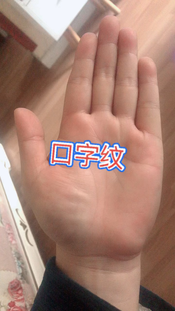 手相口字纹图片