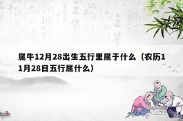 牛五行属于什么作用(牛的五行属性是什么意思)