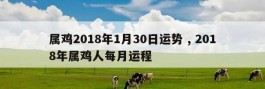 属鸡2018年1月30日运势 , 2018年属鸡人每月运程