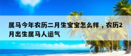 属马今年农历二月生宝宝怎么样 , 农历2月出生属马人运气