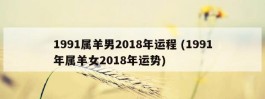 1991属羊男2018年运程 (1991年属羊女2018年运势)