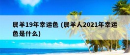 属羊19年幸运色 (属羊人2021年幸运色是什么)