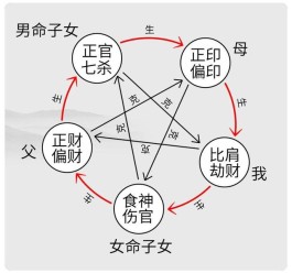 八字干支作用顺序图(八字干支作用关系详解及断语)